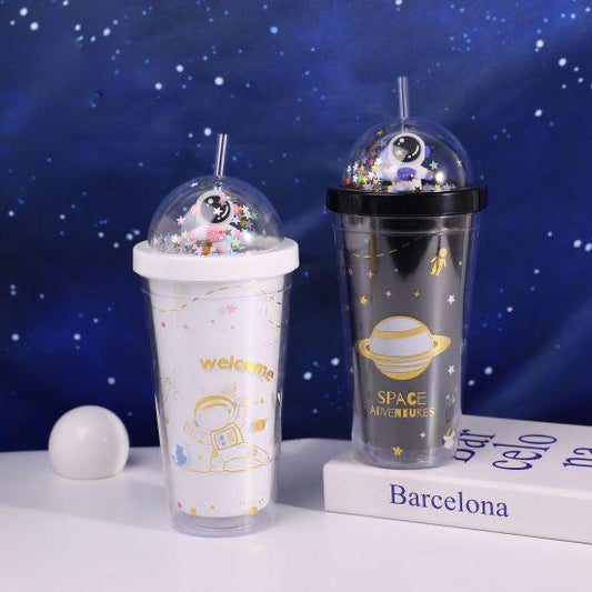 Astronaut plastic double wall cup - Rimelyn