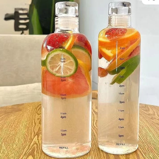 Glass water bottle