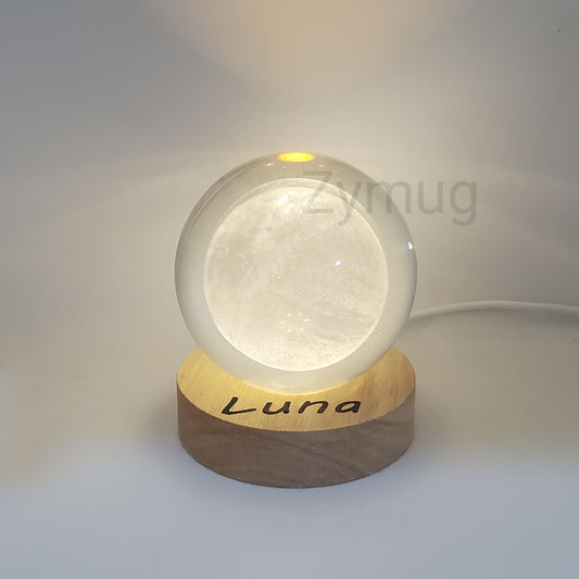 Customized crystal ball night light