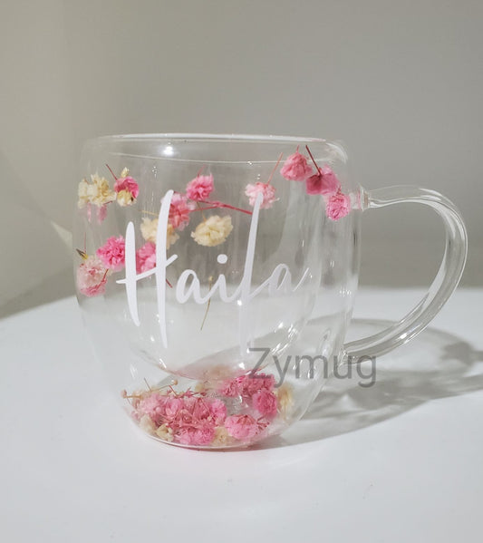 Customized floral cup